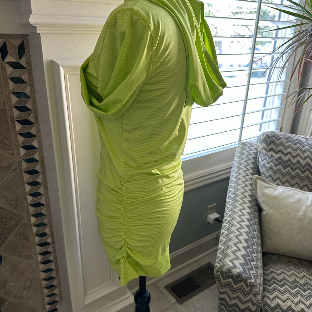 Soybu Neon Green Hooded Tunic - Picture 7 of 12